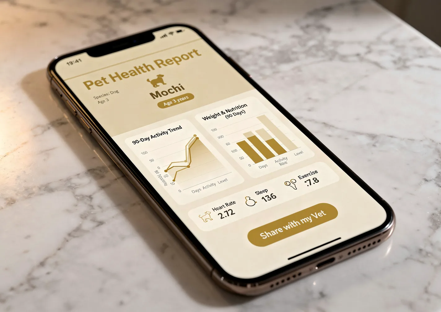 Application DojoPet en consultation vétérinaire