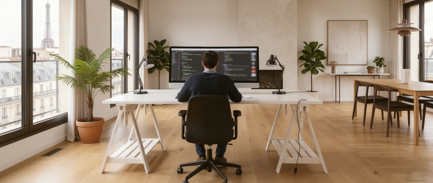 Vous, au bureau, loin de chez vous